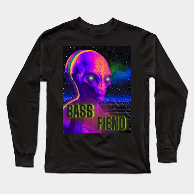 The Bass Fiend Long Sleeve T-Shirt by DvsPrime8